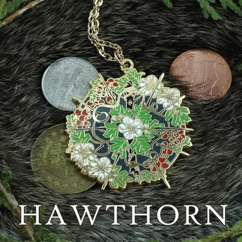 Hawthorn seeking glass enamel design by Jessica Howard