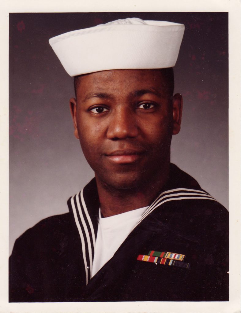Young DeAndre Nixon while serving in the U.S. Navy.