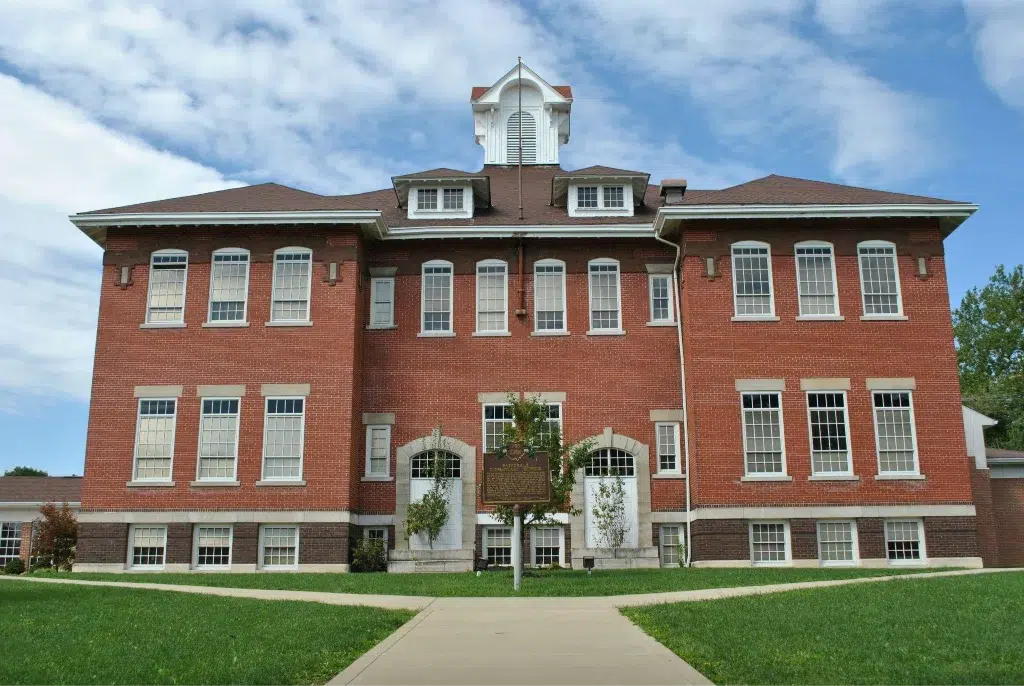 brick building - college or other school institution