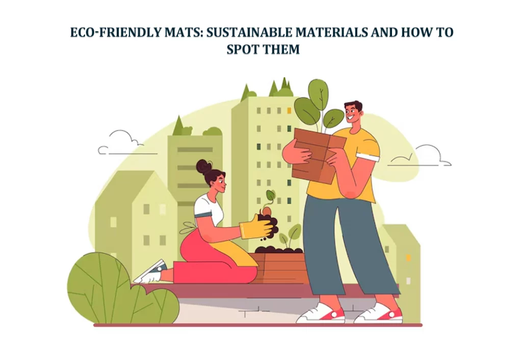 eco-friendly concept vector with people planting plants in an urban setting.