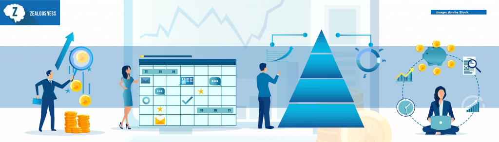 Vector set business finance management