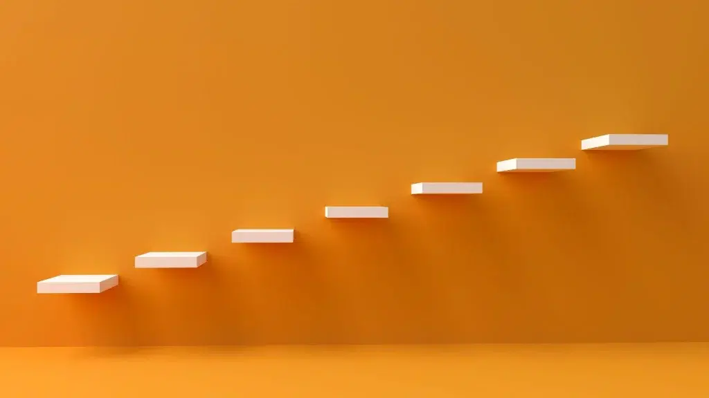 steps on the wall representing progression